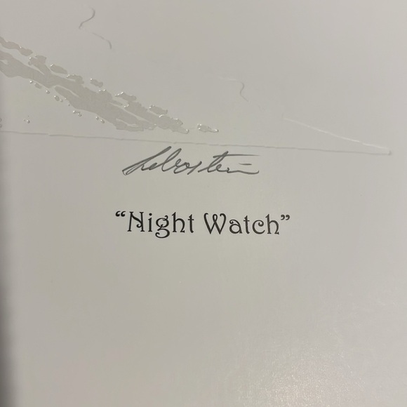 Sebastián Graphics “Night Watch m” black & white textured print w/ subtle color - Picture 6 of 6